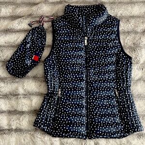 Tommy Hilfiger lightweight polka dot vest NWOT